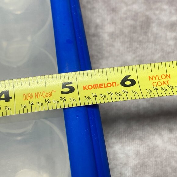 Hefty Clear & Blue Plastic 12-Egg Storage Container With Locking Lid BPA Free - Picture 16 of 16